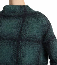 Vince - Shadow Plaid Funnel Neck Sweater