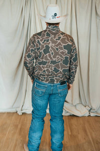 Over Under - Duck Camo 1/4 Zip Pullover