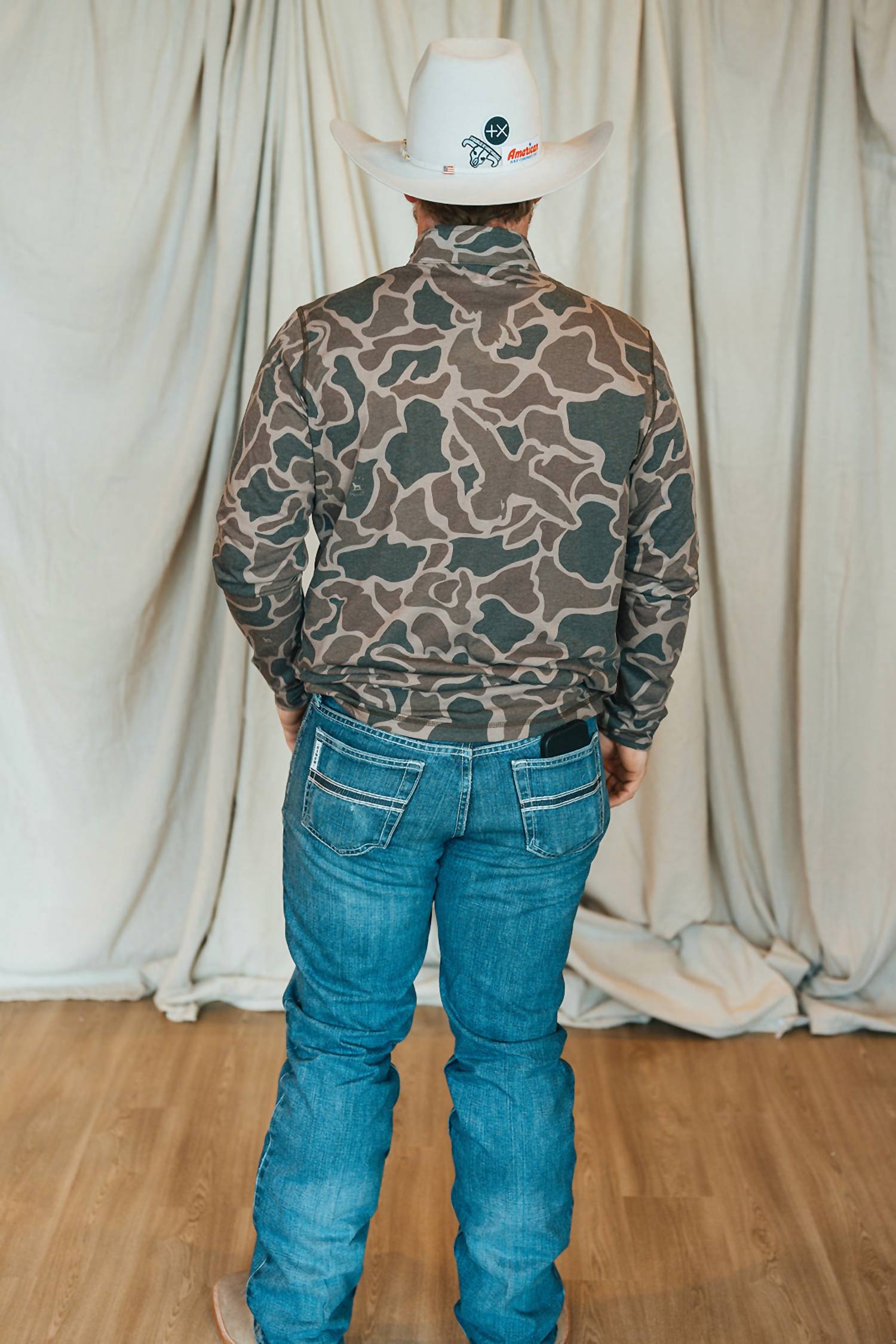 Over Under - Duck Camo 1/4 Zip Pullover