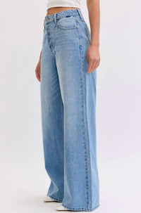 Cello - High Rise Wide Leg Jeans