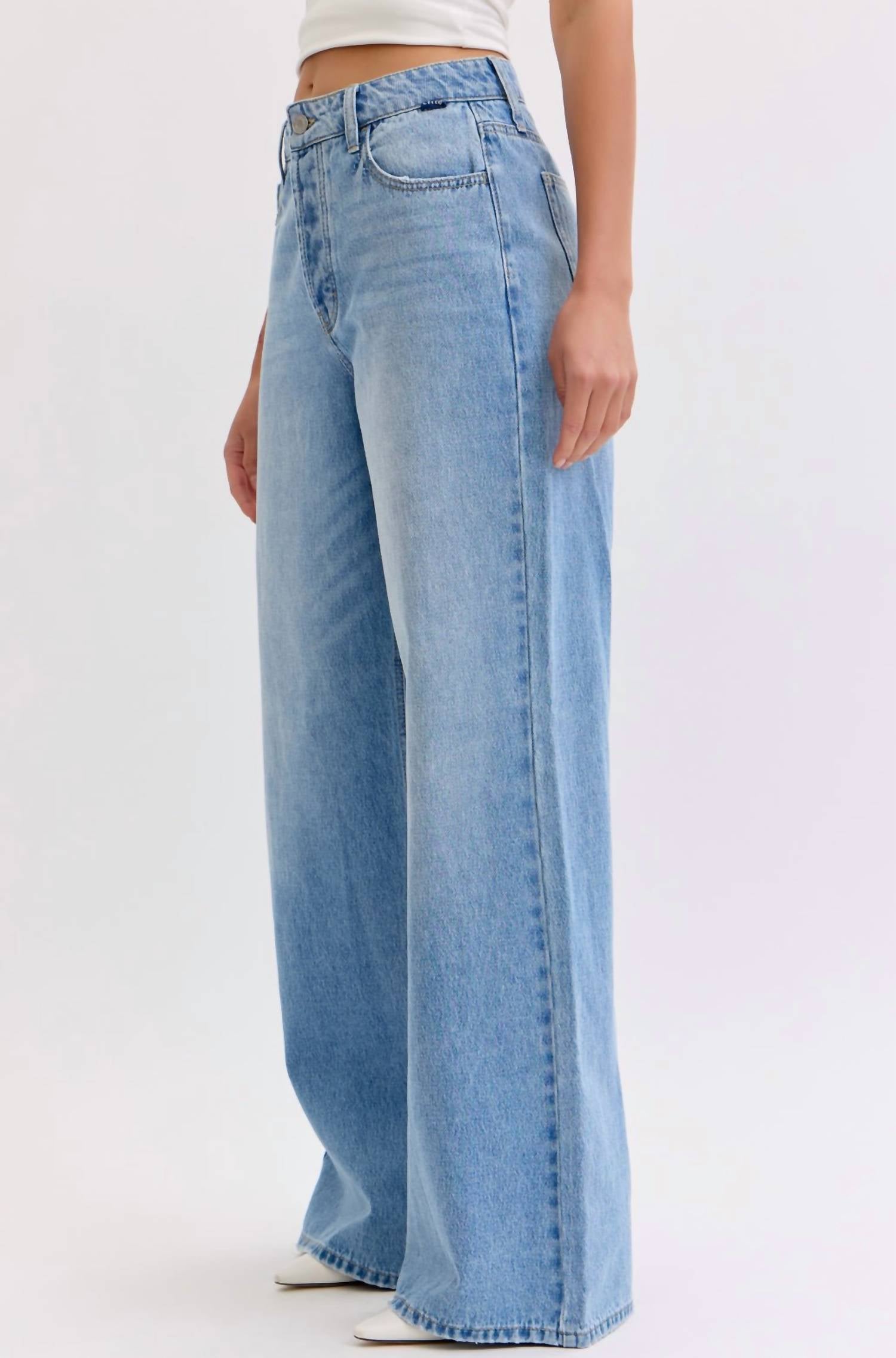 Cello - High Rise Wide Leg Jeans