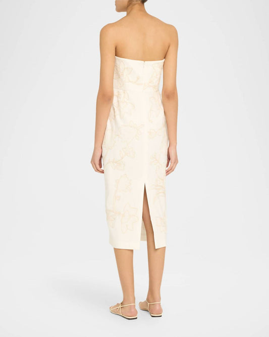 Veronica Beard - Netia Strapless Embroidered Dress