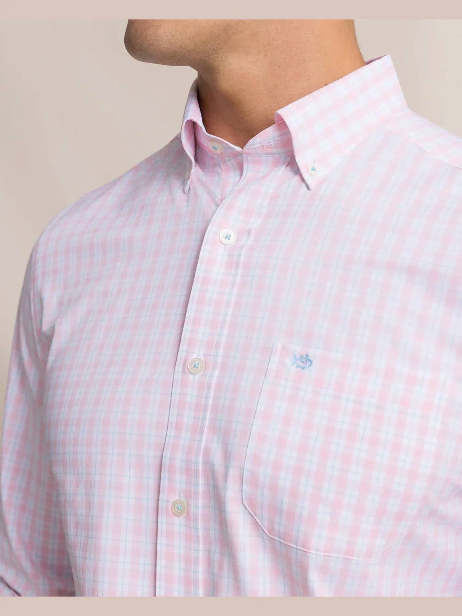 Southern Tide - Precheck Plaid Coastal Breeze Sport Shirt