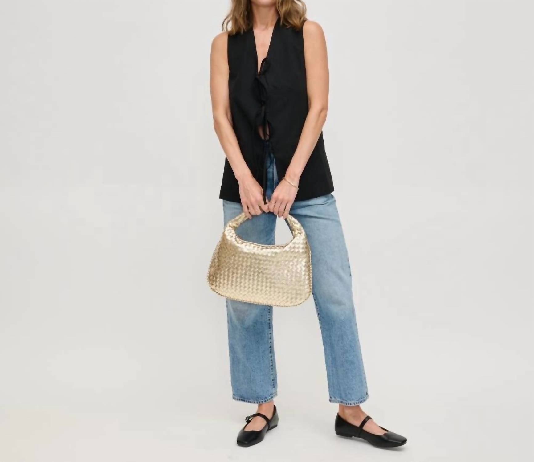 Urban Expressions Women's Adela Woven Hobo Bag in gold - women's bag - view 6