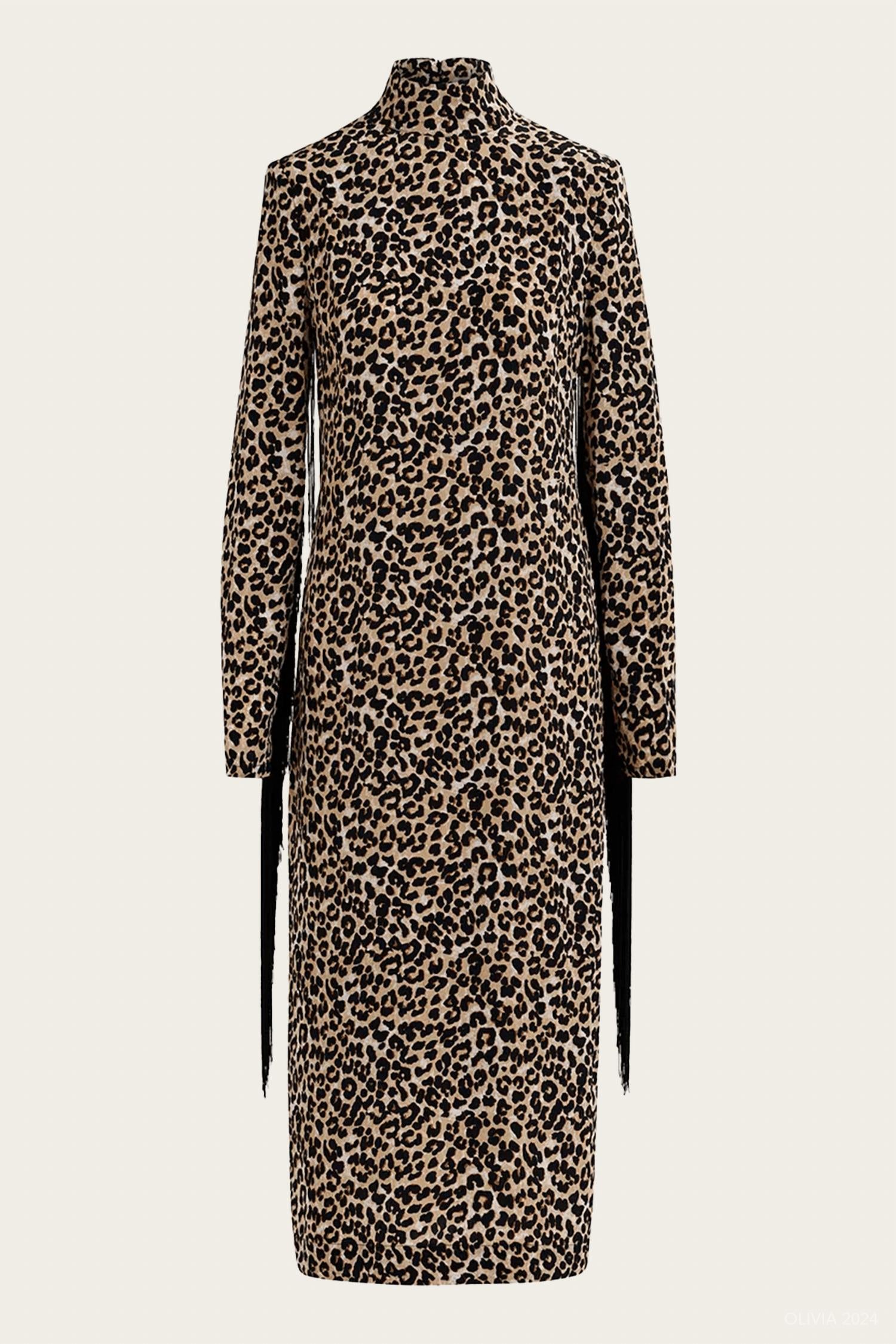 Essentiel Antwerp - Gironi Leopard-print Midi Dress