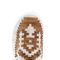 Agave Sky - Women's Dakota Leather Weaved Tennis Shoes