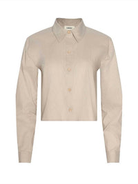 L'Agence - Cosette Crop Hi Low Shirt