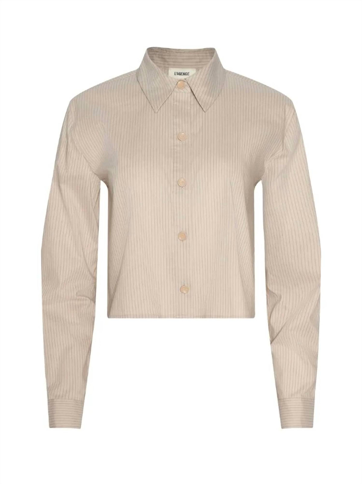 L'Agence - Cosette Crop Hi Low Shirt
