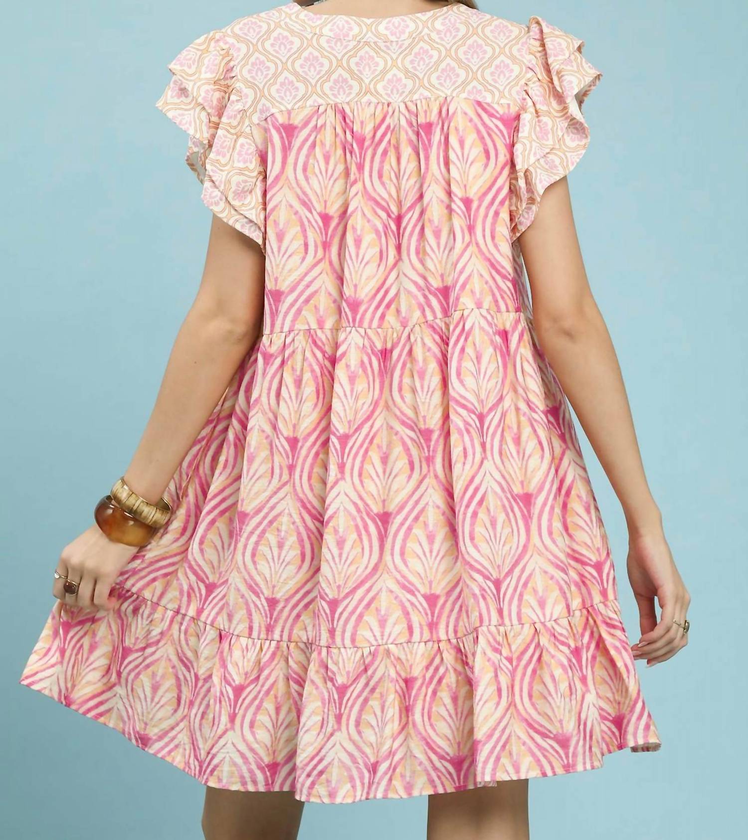 Umgee - Mix Mini Dress