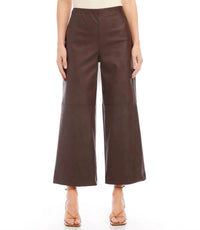Karen Kane - Belen Vegan Faux Leather Cropped Pant