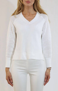 Metric Knits - V-neck Knit Sweater