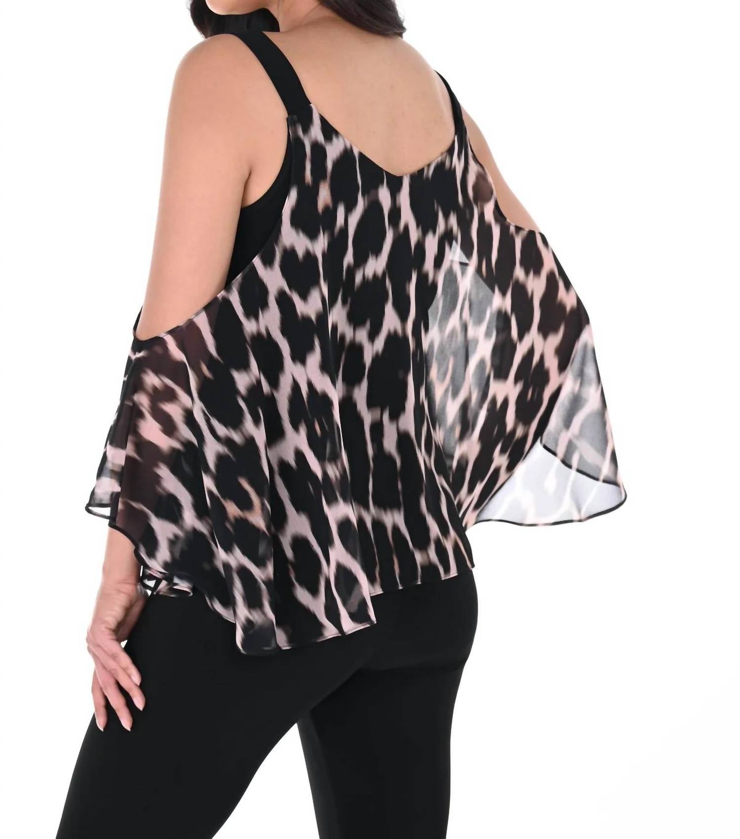 Frank Lyman - Animal Print Woven Top