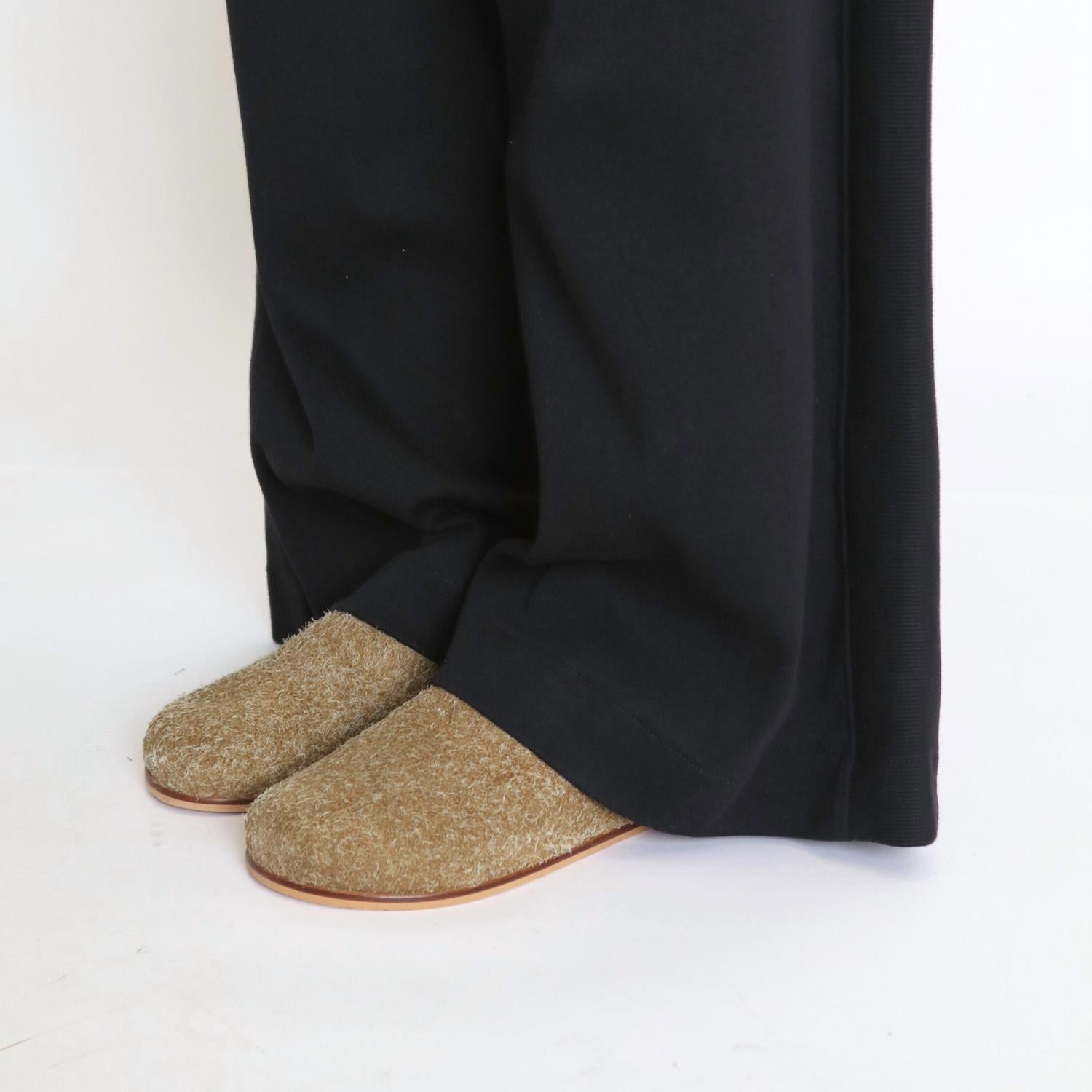 INTENTIONALLY BLANK Women's Agatha Brushed Suede Slip On Mules in khaki - women's shoe - view 4