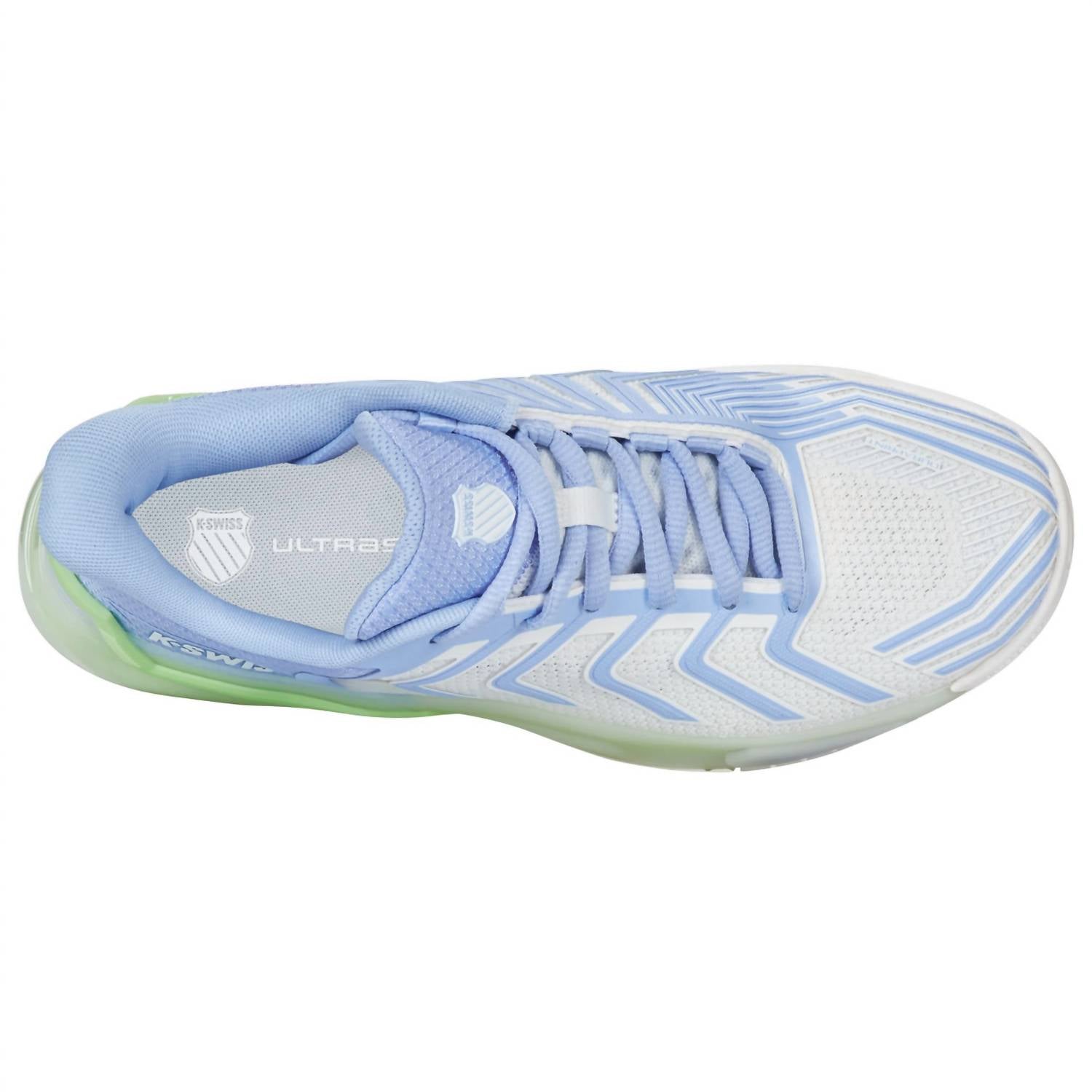 K-Swiss Women's Ultrashot 4 Tennis Shoe in lucent white dutch canal paradise green - women's shoe - view 4