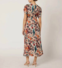 Cleobella Gia Ankle Maxi Dress in tamayo print - women's dress - detail view