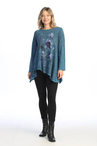 Jess & Jane - Ballet Mineral Washed Asymmetric Hem Top