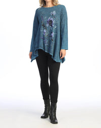 Jess & Jane - Ballet Mineral Washed Asymmetric Hem Top