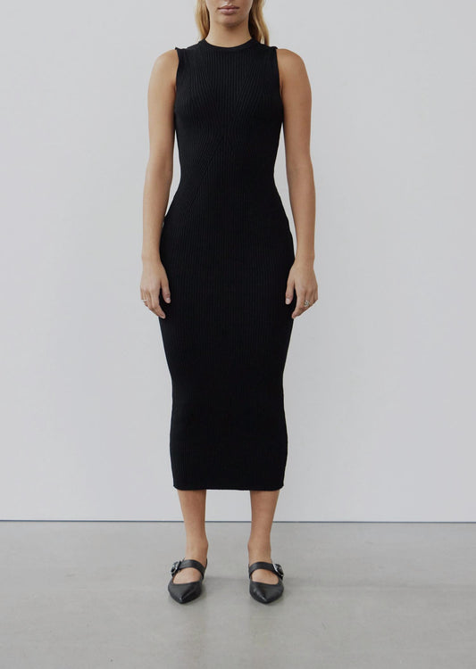 Withblack - Nana Rib Midi Dress