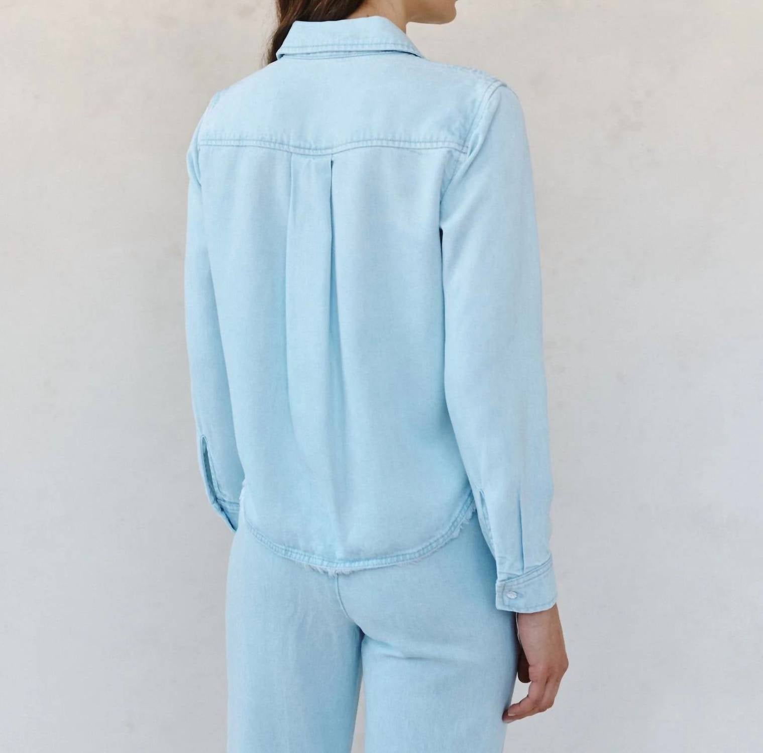 Bella Dahl - Two Pocket Fray Hem Shirt
