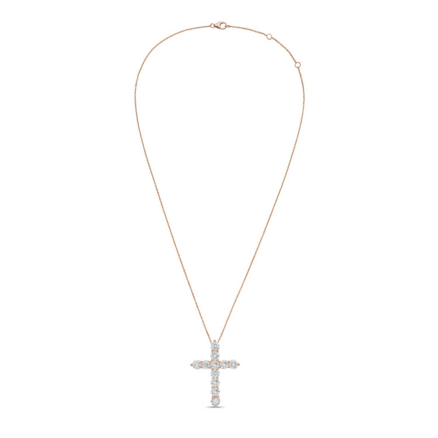 Diana M Jewels - Women's Round Lab-Grown Diamond Pendant Necklace (1.00 Ct) - Delicate