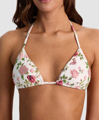 Pq Swim - Embroidered Triangle Bikini Top