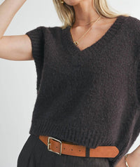 Sage The Label - Peyton Oversized V Neck Sweater Vest