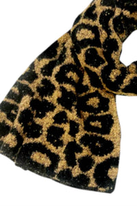 Kensie - Women's Leopard Fuzzy Scarf