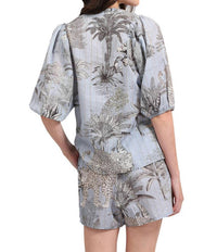 Las Surenas - Linen Blend Shorts