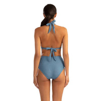Shoshanna - Sea Rib Shimmer High Waist Bikini Bottom