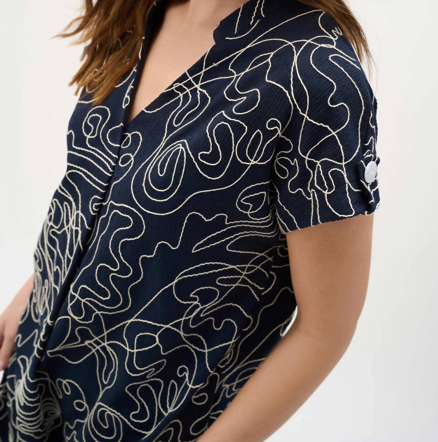 Joseph Ribkoff - Novelty Abstract Print Trapeze Dress