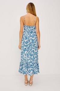 Rails Wisteria Midi Dress in azure jasmine - women's dress - detail view