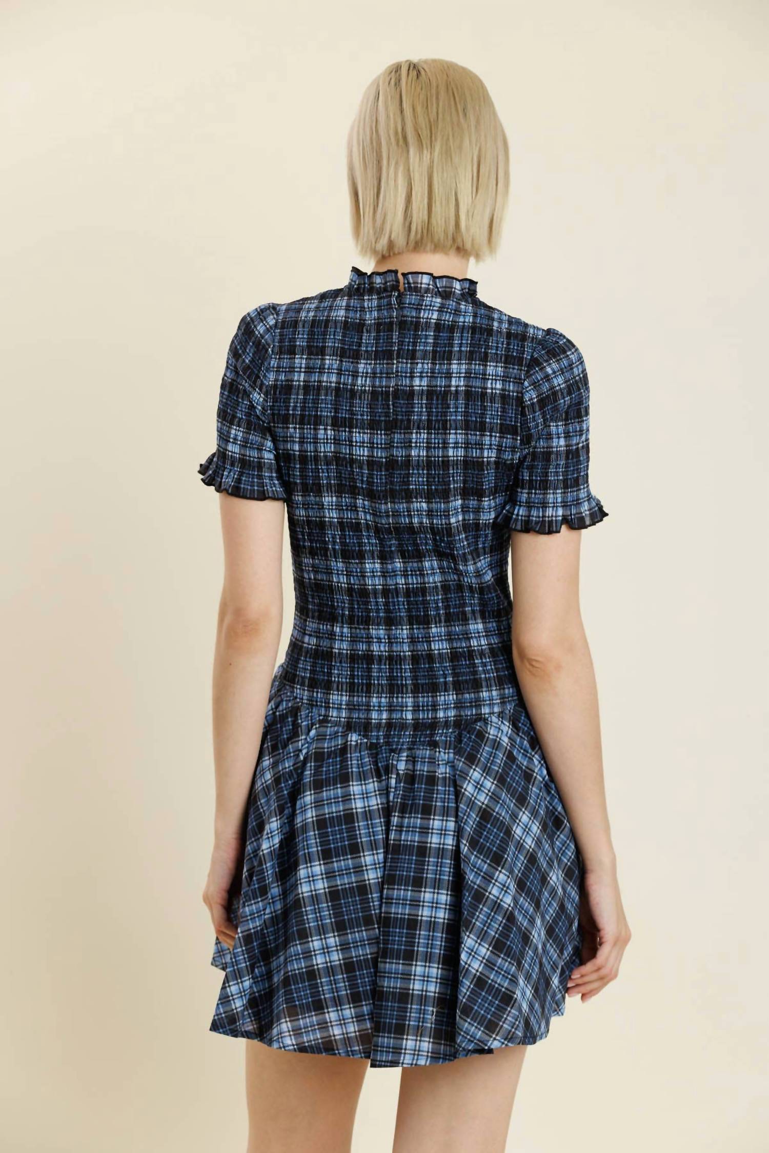 Aureum - Smocked Mini Dress