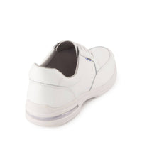 Ferrato Men's Professional Flat Leather Shoes in white - men's sneaker - detail view