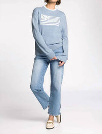 Thread & Supply Allegiance Wool Blend Sweater in heather blue - women's sweater - view 6