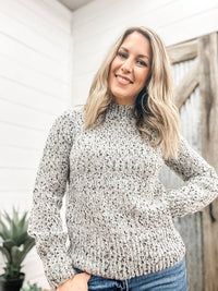 Tribal - Long Sleeve Mock Neck Sweater