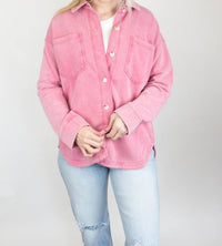 Hem & Thread - Washed Knit Shacket