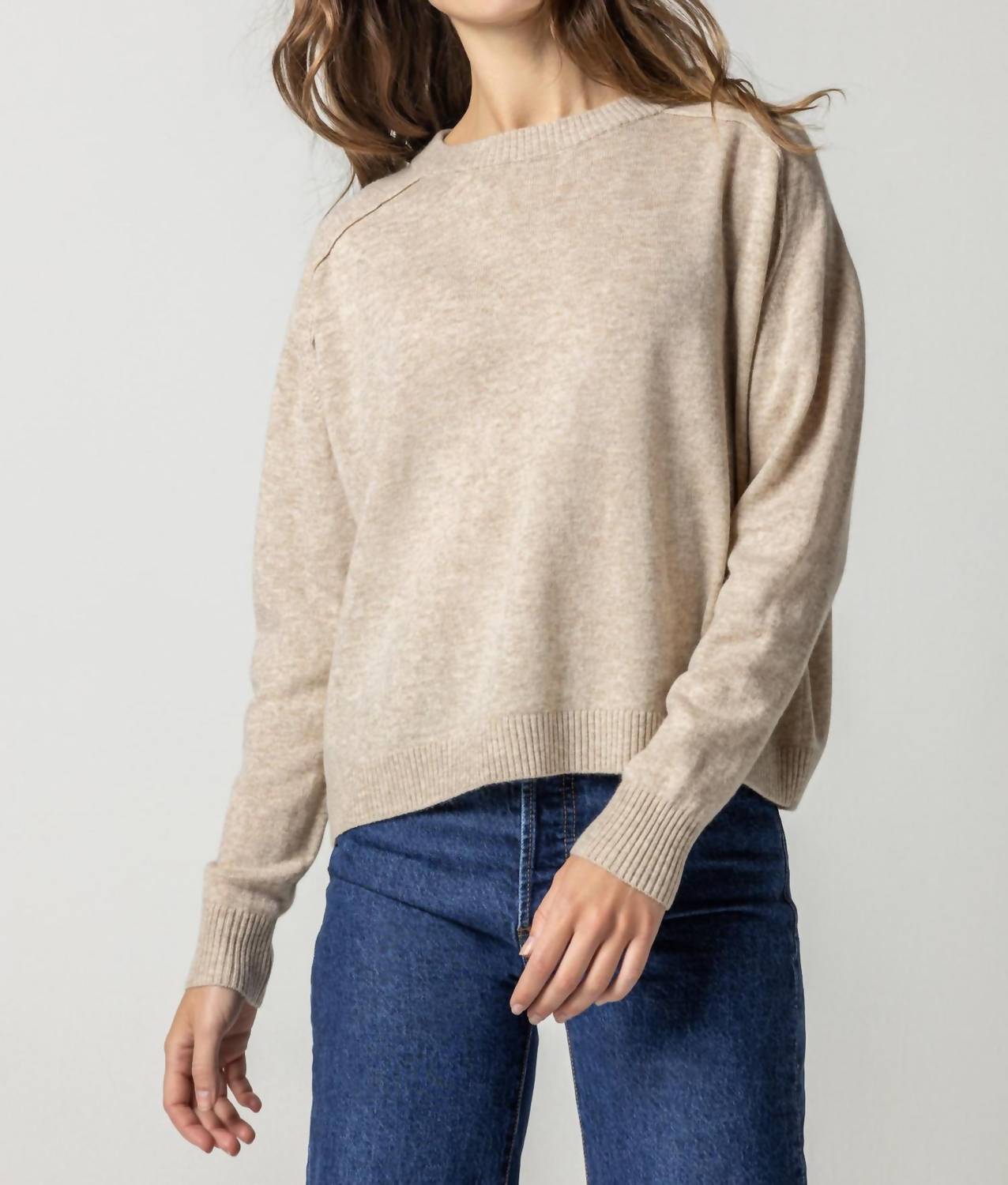 Lilla P - Oversized Saddle Sleeve Sweater