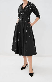Simkhai - Jazz Embellished Pintuck Midi Dress