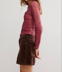 Free People - Jae Lace Knit Long Sleeve Top