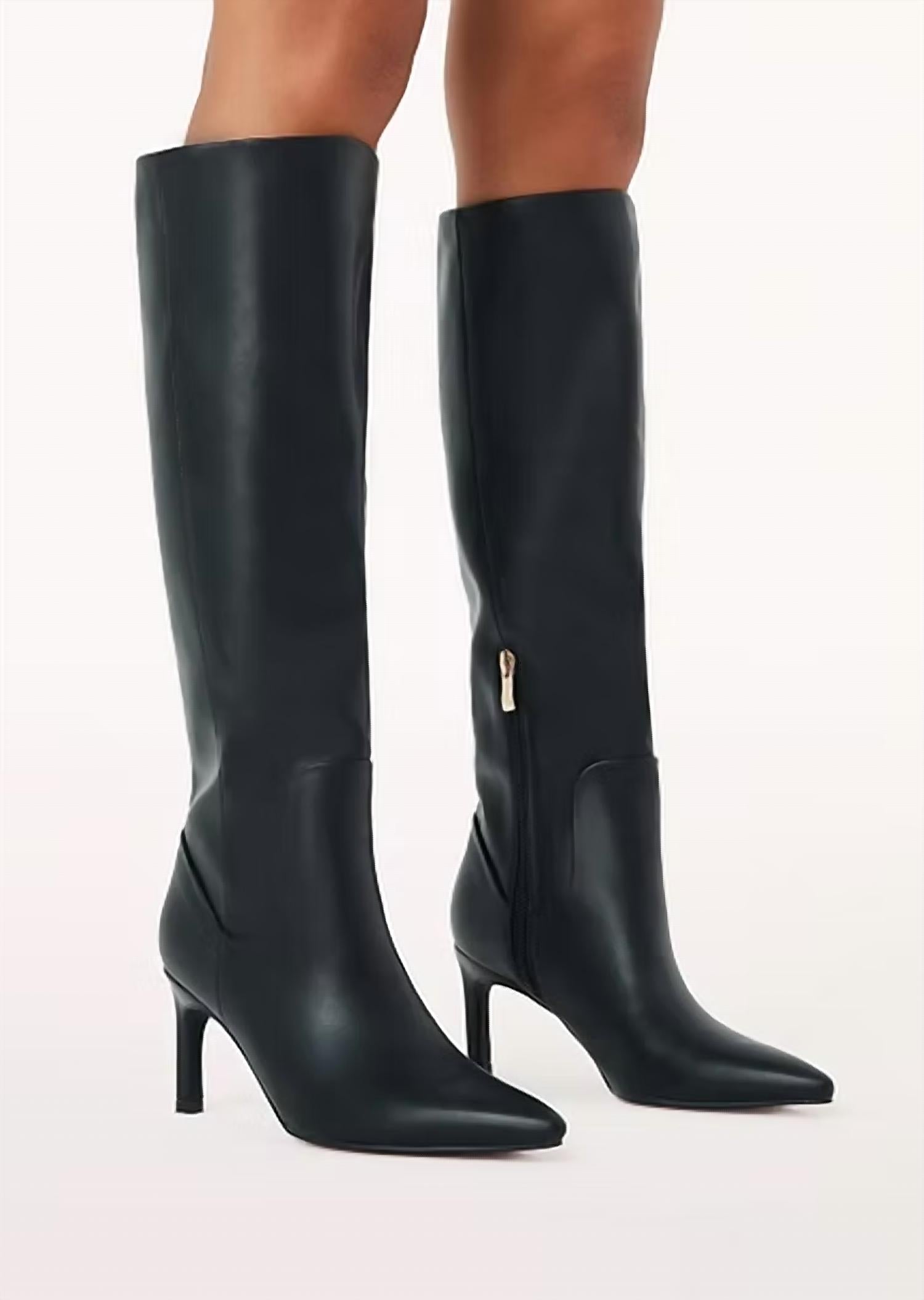 BiLLiNi Women's Huda Knee High Stiletto Boot in black - women's shoe - alternate view