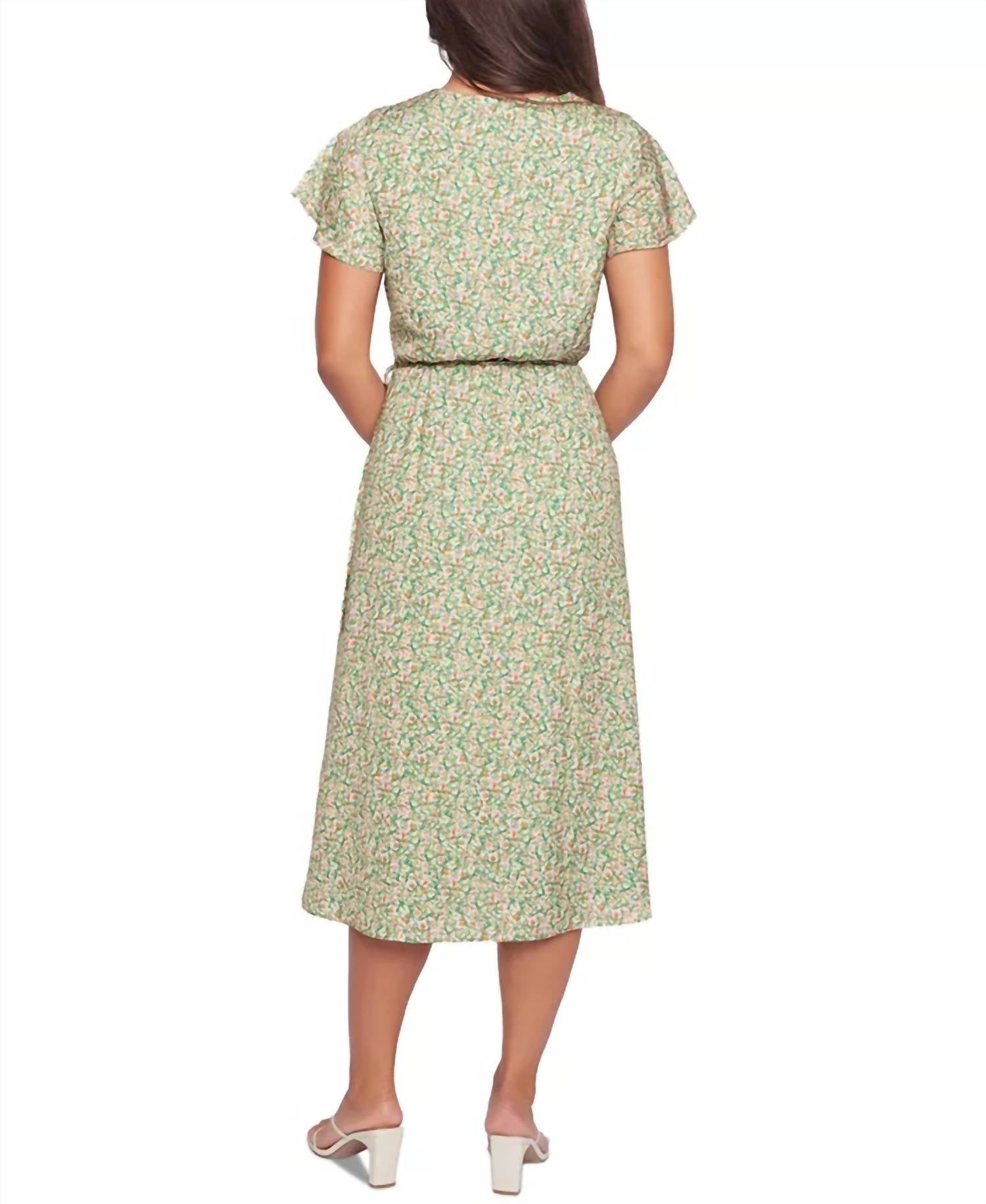 Lost + Wander - Wild Poppies Midi Wrap Dress
