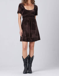 Saltwater Luxe - Stretch Above the Knee Velour Dress
