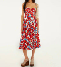 Farm Rio - Cherry Blossom Sleeveless Midi Dress