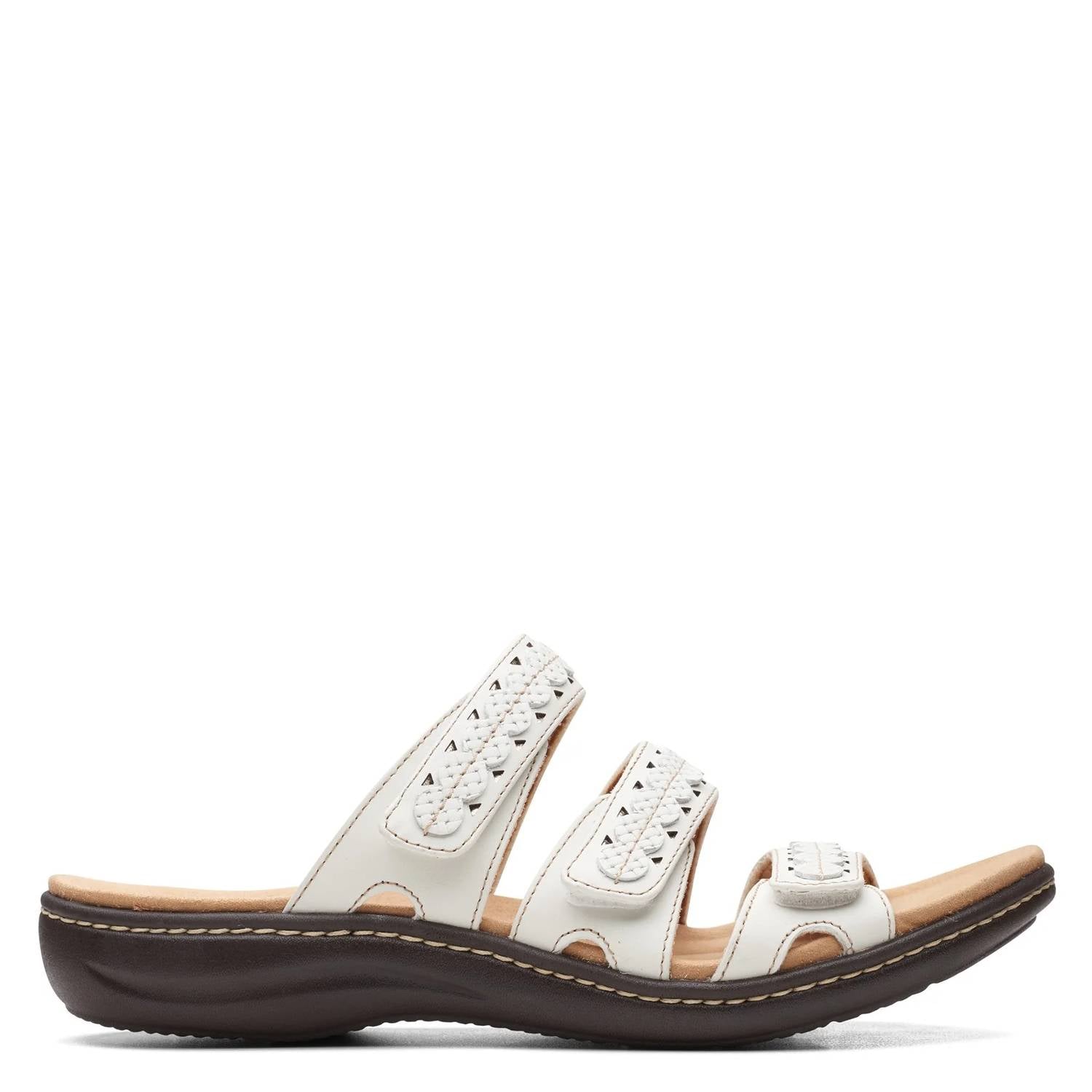 Clarks Women's LaurieAnn Cove Sandal in white - women's sandal - detail view