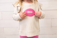 Angel Dear - Football Waffle Ruffle Sweatshirt