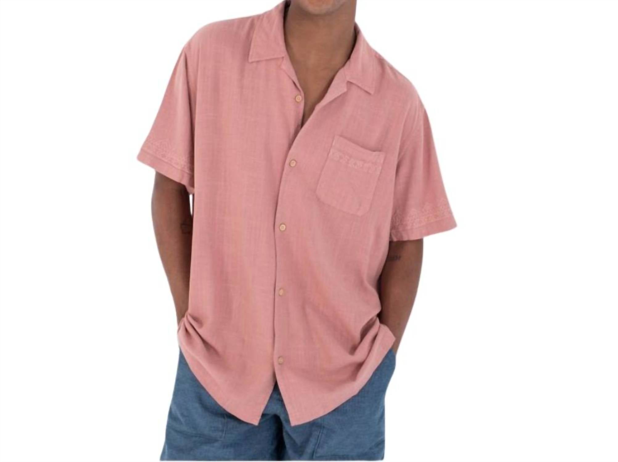Hurley - Laguna Camp Embroidered Button-front Shirt