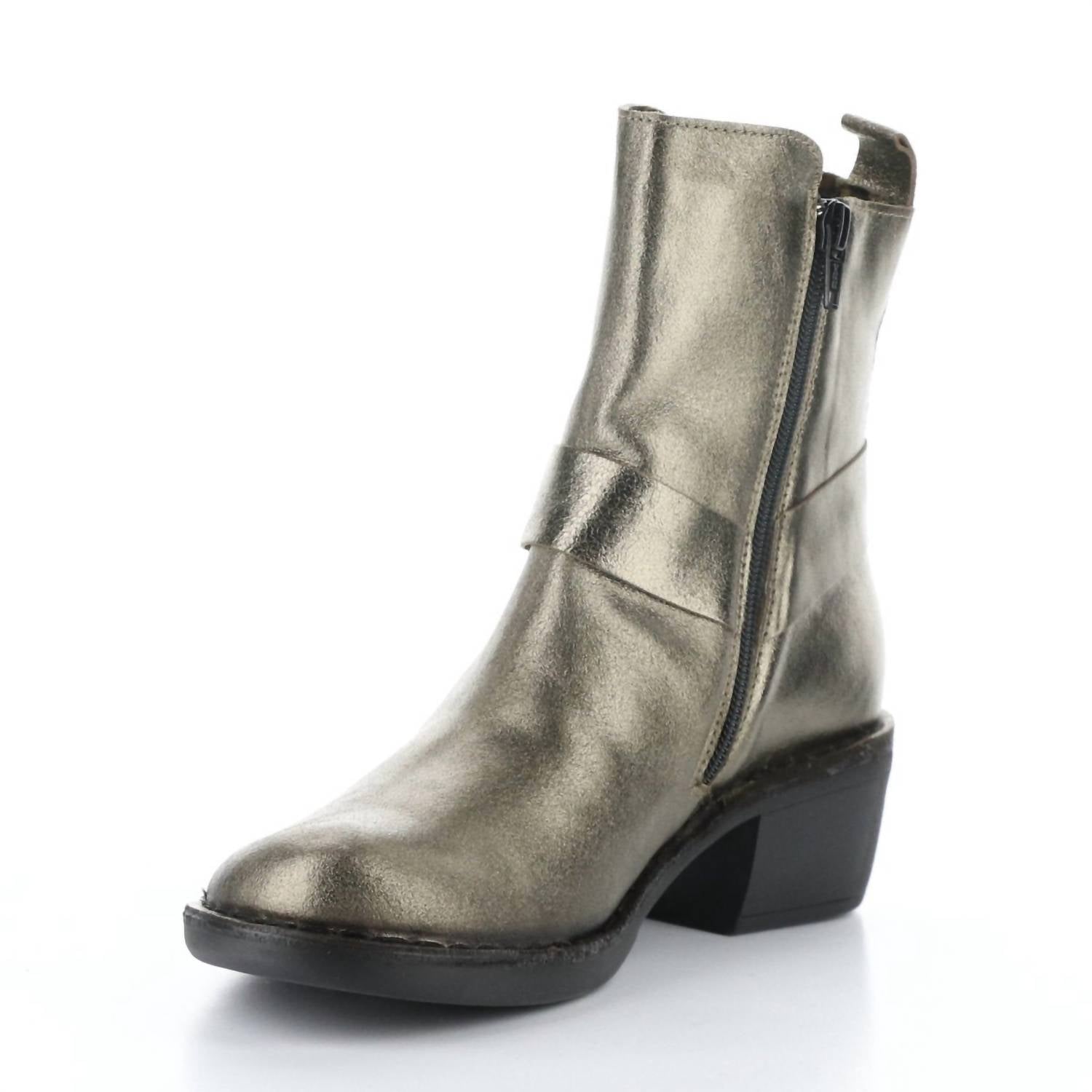 FLY LONDON Women's Mebi Boots in dark gold - women's shoe