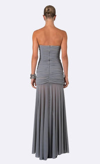 Nonchalant Label - Gailey Strapless Ruched Maxi Dress