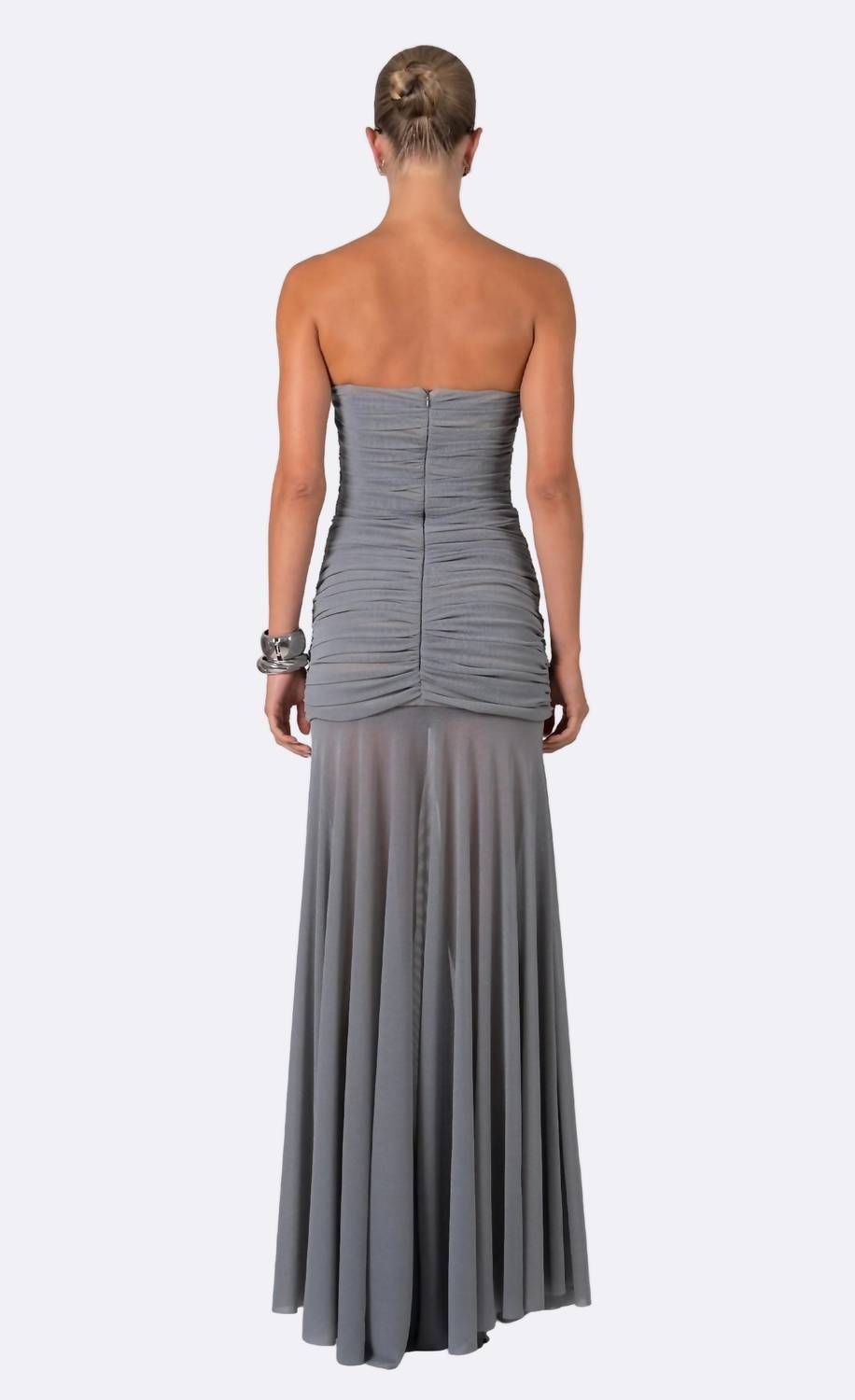 Nonchalant Label - Gailey Strapless Ruched Maxi Dress