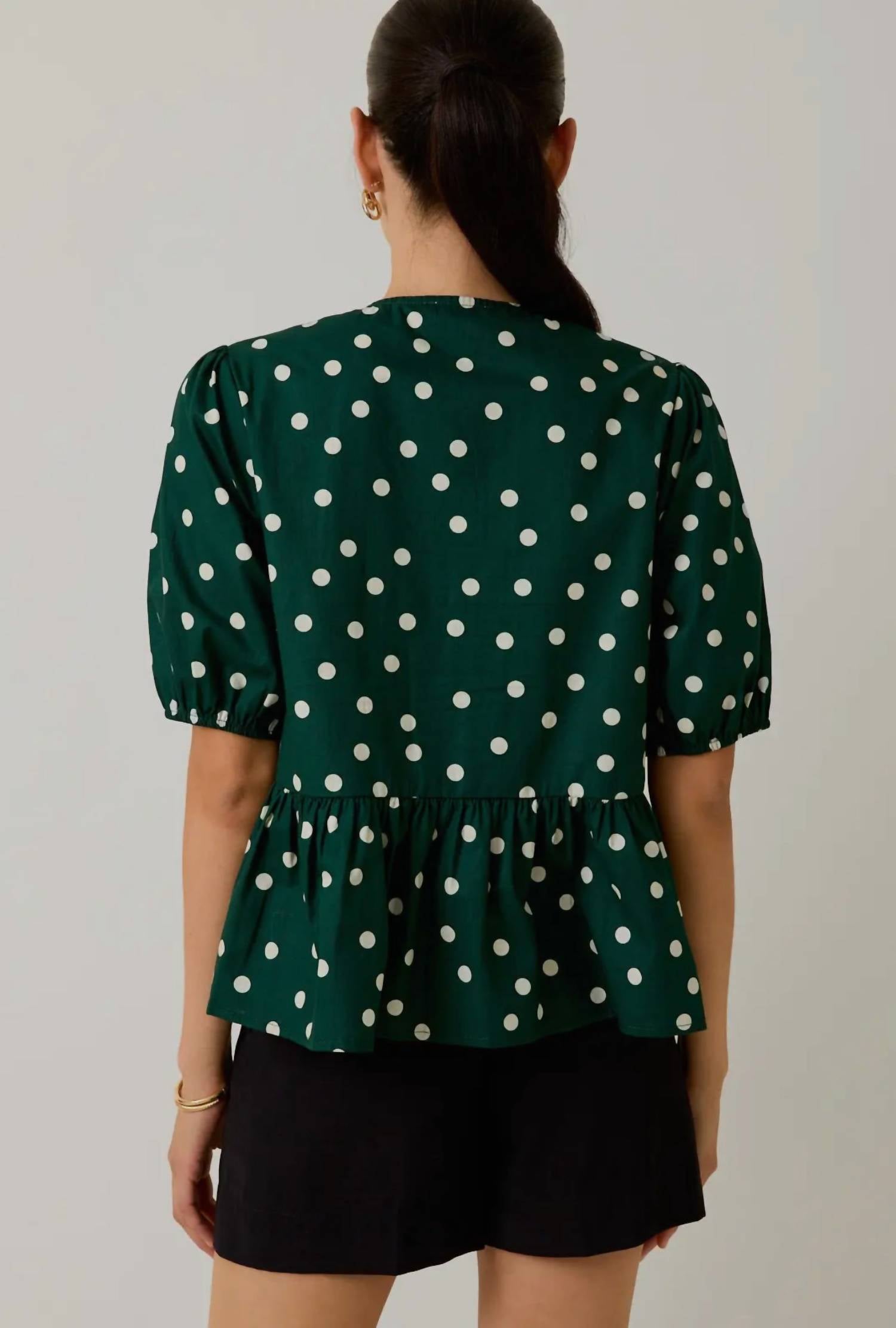 Sunday Edition - Junie Polka Dot Blouse